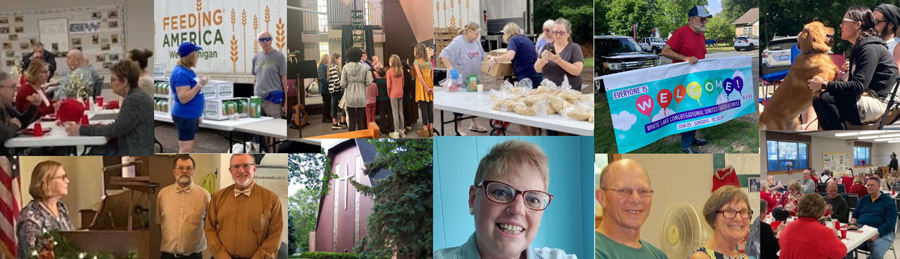collage of white lake congregational united church of christ members and events